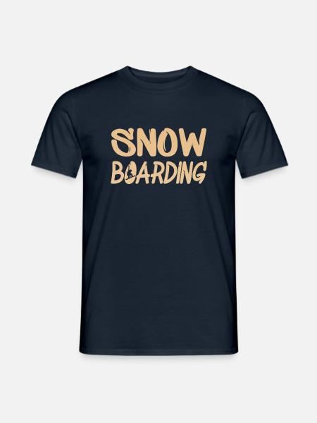 snowboarding boarden - Männer T-Shirt - Navy