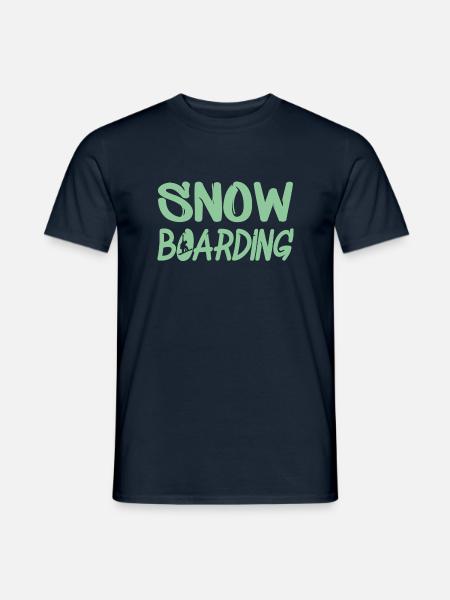 snowboarding boarden - Männer T-Shirt - Navy