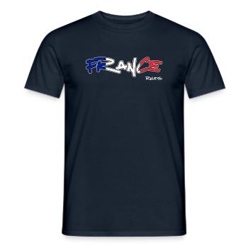 Règles de la France - T-shirt homme - marine - Devant - AI Model Male 178 light (178cm)