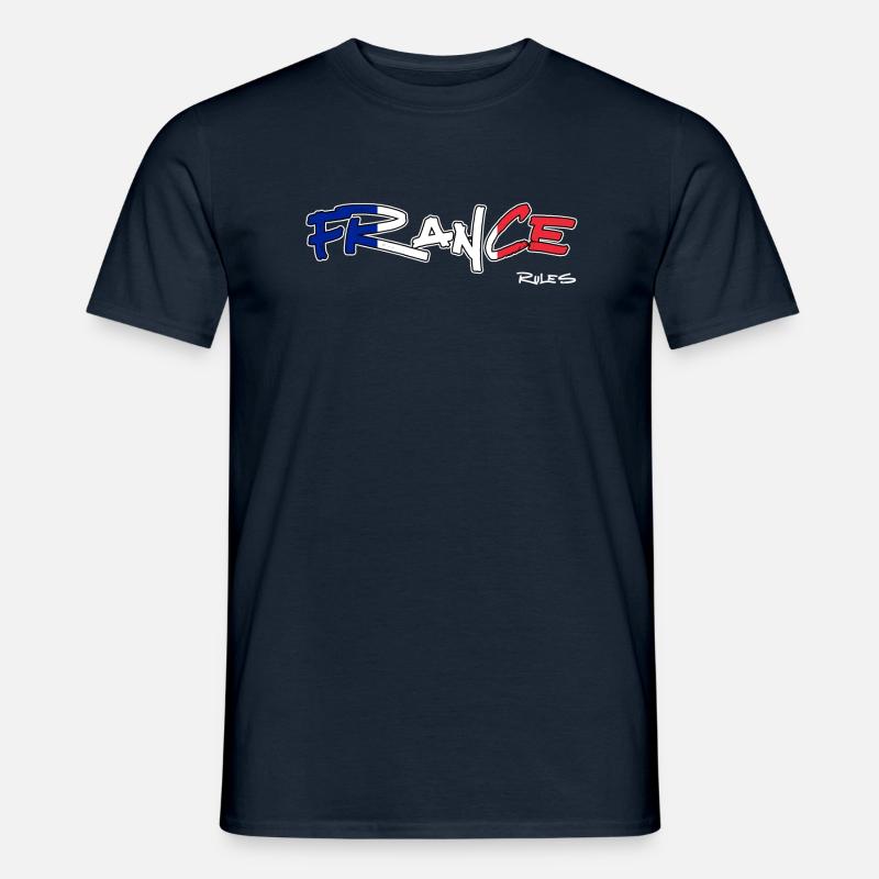 Frankreich Regeln - Männer T-Shirt - Navy