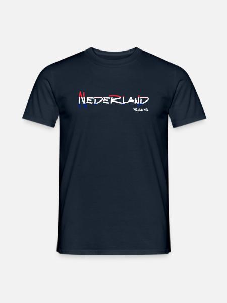 Netherlands Rules - Men's T-Shirt - navy