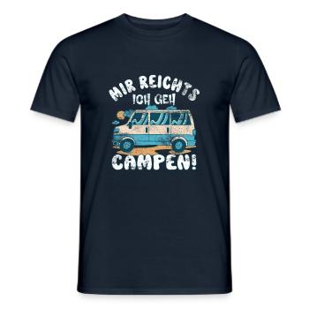 Mir reichts - Ich geh campen! - Männer T-Shirt - Navy - Vorne - AI Model Male 178 light (178cm)