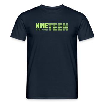 Nineteen seventy-three Green - Men's T-Shirt - navy - Front - AI Model Male 178 light (178cm)