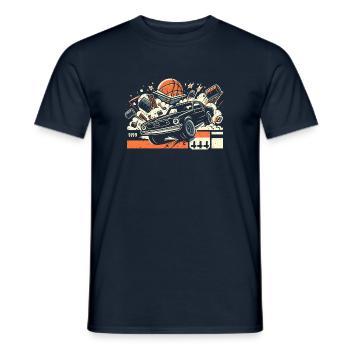 Cool Demolition Derby Season Gift - Men's T-Shirt - navy - Front - AI Model Male 178 light (178cm)