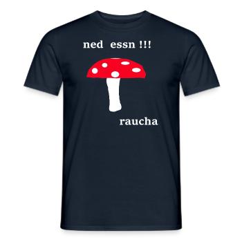 narrische Schwammerl - Männer T-Shirt - Navy - Vorne - AI Model Male 178 light (178cm)