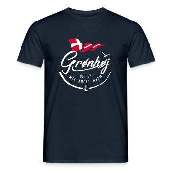 Grønhøj - Ma deuxième maison - w - T-shirt homme - marine - Devant - AI Model Male 178 light (178cm)