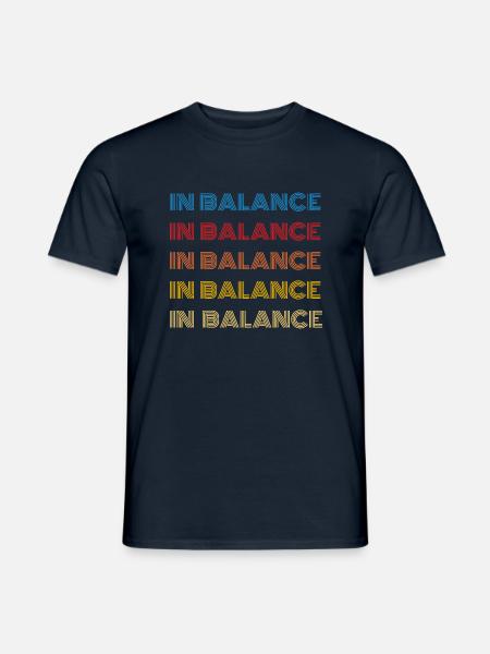 In balans - Heren T-shirt - navy