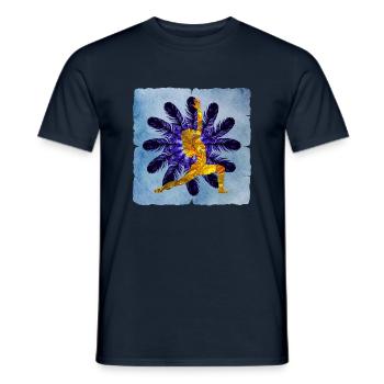 yoga 24 e 38 - Männer T-Shirt - Navy - Vorne - AI Model Male 178 light (178cm)