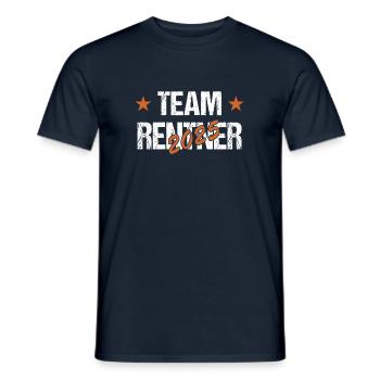 Rentner 2025 - Männer T-Shirt - Navy - Vorne - AI Model Male 178 light (178cm)