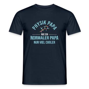 Physik Physiker Nerd - Männer T-Shirt - Navy - Vorne - AI Model Male 178 light (178cm)