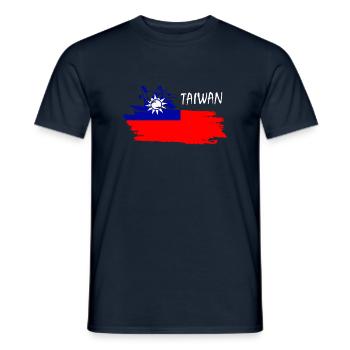 Taiwan, taiwan, Taiwandesign, Taipeh - Männer T-Shirt - Navy - Vorne - AI Model Male 178 light (178cm)
