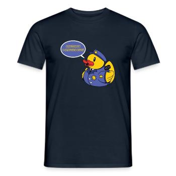 Ente Badewanne Entspannung - Männer T-Shirt - Navy - Vorne - AI Model Male 178 light (178cm)