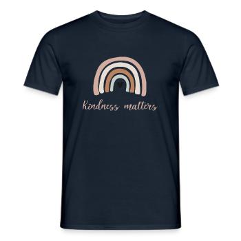 Kindness matters - Kindness is important - Men's T-Shirt - navy - Front - AI Model Male 178 light (178cm)