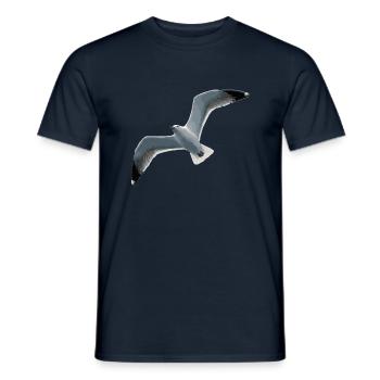 Mouette - T-shirt homme - marine - Devant - AI Model Male 178 light (178cm)