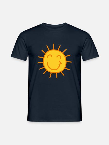 Sonnenschein Comic - Männer T-Shirt - Navy
