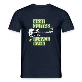 Meilleur guitariste de tous les temps - T-shirt homme - marine - Devant - AI Model Male 178 light (178cm)