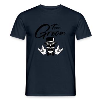 Palefrenier de l’équipe Bräutigam - T-shirt homme - marine - Devant - AI Model Male 178 light (178cm)