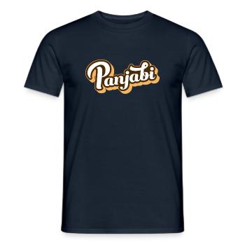 Panjabi Vintage style Design - Men's T-Shirt - navy - Front - AI Model Male 178 light (178cm)