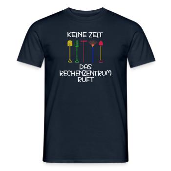 keine Zeit das Rechenzentrum ruft Gartenoutfit - Männer T-Shirt - Navy - Vorne - AI Model Male 178 light (178cm)