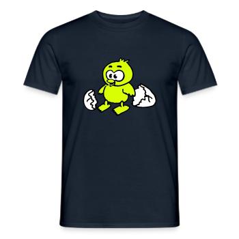 kuken_a_3c - Männer T-Shirt - Navy - Vorne - AI Model Male 178 light (178cm)