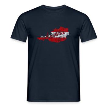 Austria Österreich - Männer T-Shirt - Navy - Vorne - AI Model Male 178 light (178cm)