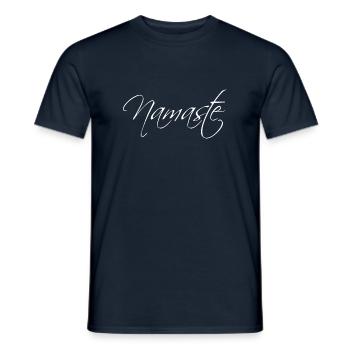 Namaste - Männer T-Shirt - Navy - Vorne - AI Model Male 178 light (178cm)