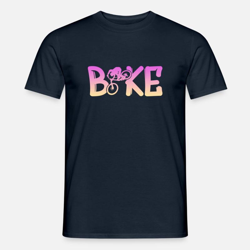 Biken - Männer T-Shirt - Navy