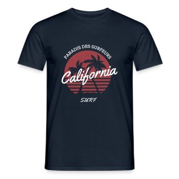 Surfer - Men's T-Shirt - navy - Front - AI Model Male 178 light (178cm)