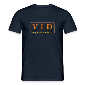 Spruch für Vatertag, best dad ever - Männer T-Shirt - Navy - Vorne - AI Model Male 178 light (178cm)