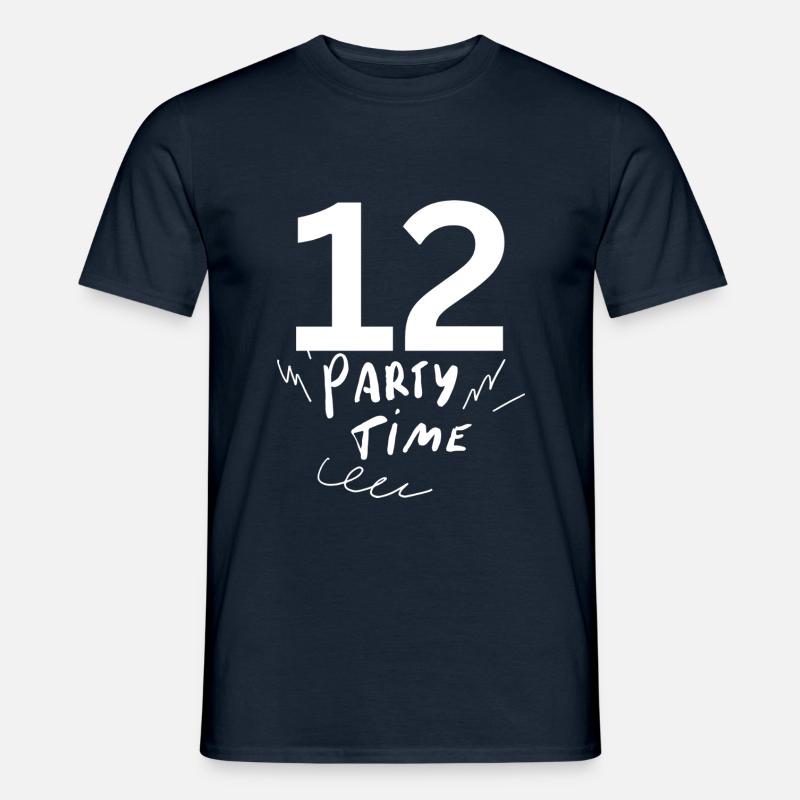 12 - Männer T-Shirt - Navy