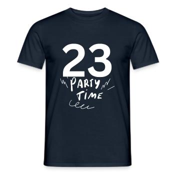 23 - Men's T-Shirt - navy - Front - AI Model Male 178 light (178cm)