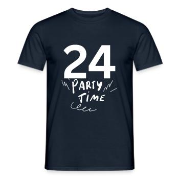 24 - T-shirt homme - marine - Devant - AI Model Male 178 light (178cm)