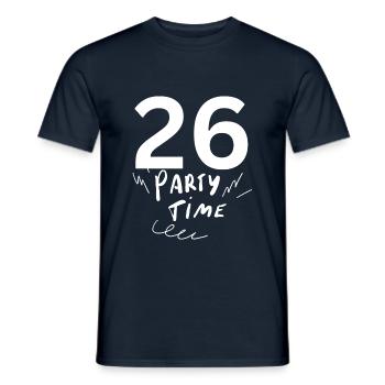 26 - Men's T-Shirt - navy - Front - AI Model Male 178 light (178cm)