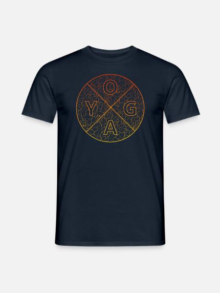 Yoga Yogaübung Namaste - Männer T-Shirt - Navy