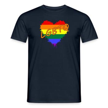 LGBTQ love Pride Gay - Männer T-Shirt - Navy - Vorne - AI Model Male 178 light (178cm)