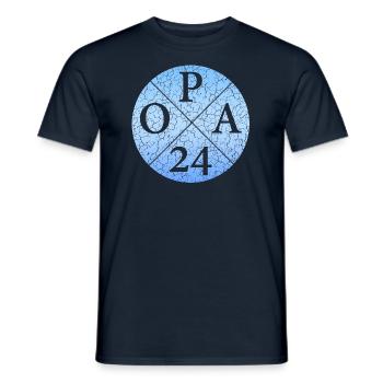 OPA24 Opa 2024 - Männer T-Shirt - Navy - Vorne - AI Model Male 178 light (178cm)