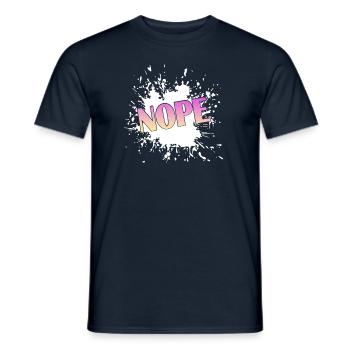 Nope - Männer T-Shirt - Navy - Vorne - AI Model Male 178 light (178cm)