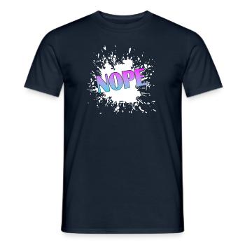 Nope - Männer T-Shirt - Navy - Vorne - AI Model Male 178 light (178cm)