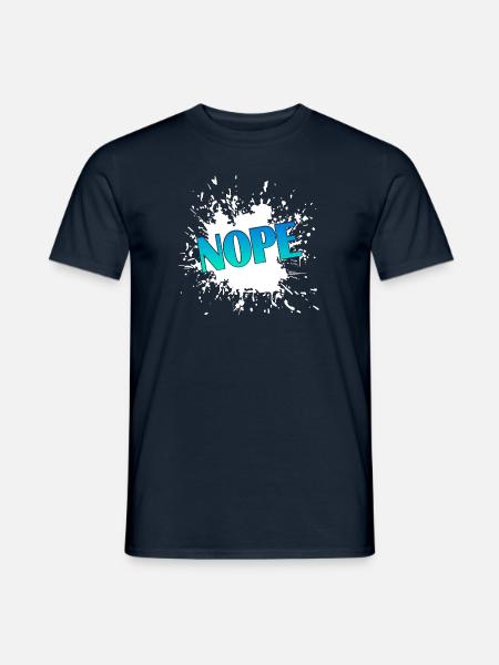 Nope - Männer T-Shirt - Navy
