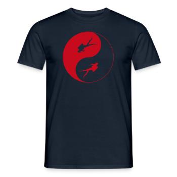 Tauchen, einfach tauchen - Männer T-Shirt - Navy - Vorne - AI Model Male 178 light (178cm)