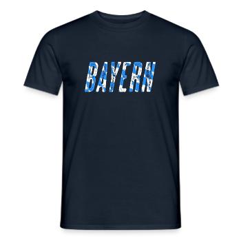 Bayern - Männer T-Shirt - Navy - Vorne - AI Model Male 178 light (178cm)