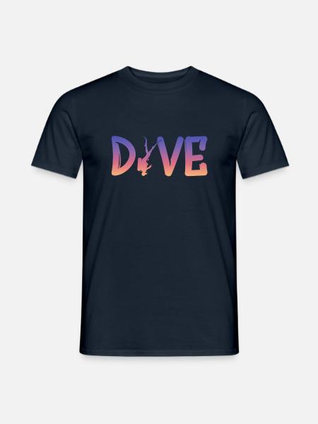 Dive, Diver, Scuba Diving - Männer T-Shirt - Navy
