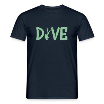 Dive - Tauchen Taucher Geschenk - Männer T-Shirt - Navy - Vorne - AI Model Male 178 light (178cm)