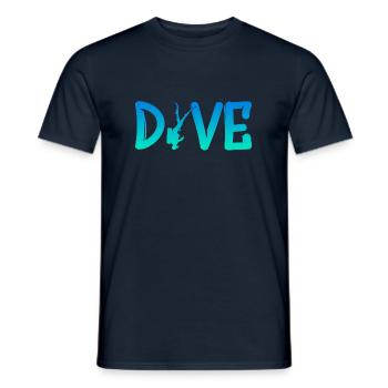 Dive - Diver - Scuba - Diving - Taucher - tauchen - Männer T-Shirt - Navy - Vorne - AI Model Male 178 light (178cm)