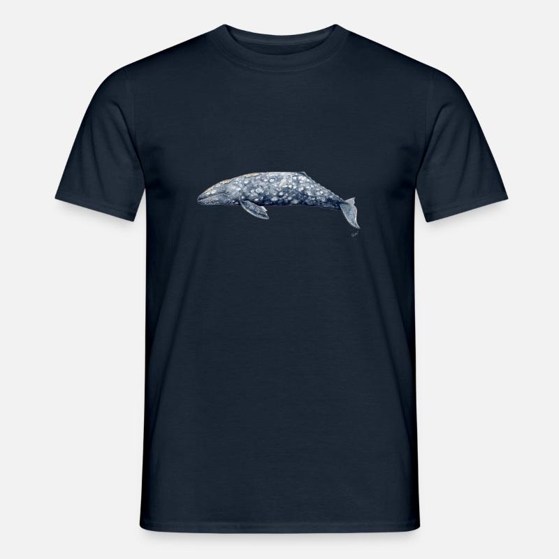 Grauwal - Baleine grise - Grauwal - Männer T-Shirt - Navy
