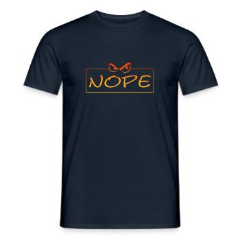 Nope, nope - Männer T-Shirt - Navy - Vorne - AI Model Male 178 light (178cm)