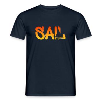 SAIL - Männer T-Shirt - Navy - Vorne - AI Model Male 178 light (178cm)