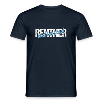 Rentner unlimited 2025 - Männer T-Shirt - Navy - Vorne - AI Model Male 178 light (178cm)
