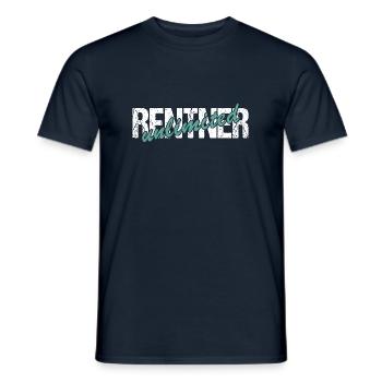 Rentner unlimited - Männer T-Shirt - Navy - Vorne - AI Model Male 178 light (178cm)