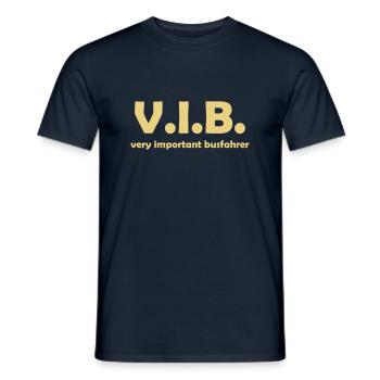 vib busfahrer - Männer T-Shirt - Navy - Vorne - AI Model Male 178 light (178cm)